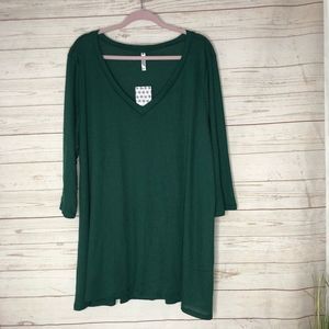 Piphany Eliza waffle knit tunic sz3x